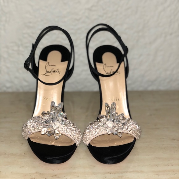 SOLD! Christian Louboutin Crystal Heels - Picture 4 of 8